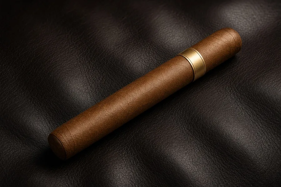 Coastline Habano — a slim, even brown Ecuador Habano churchill with a gold band